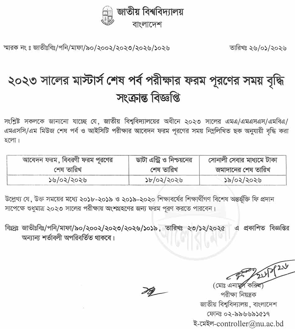 masters form fill up